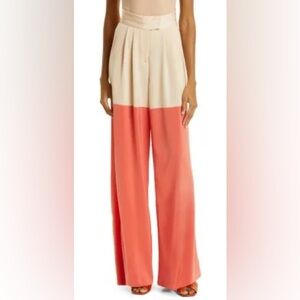 Kimberly Goodson • Liza Colorblock Wide Leg Satin Trousers